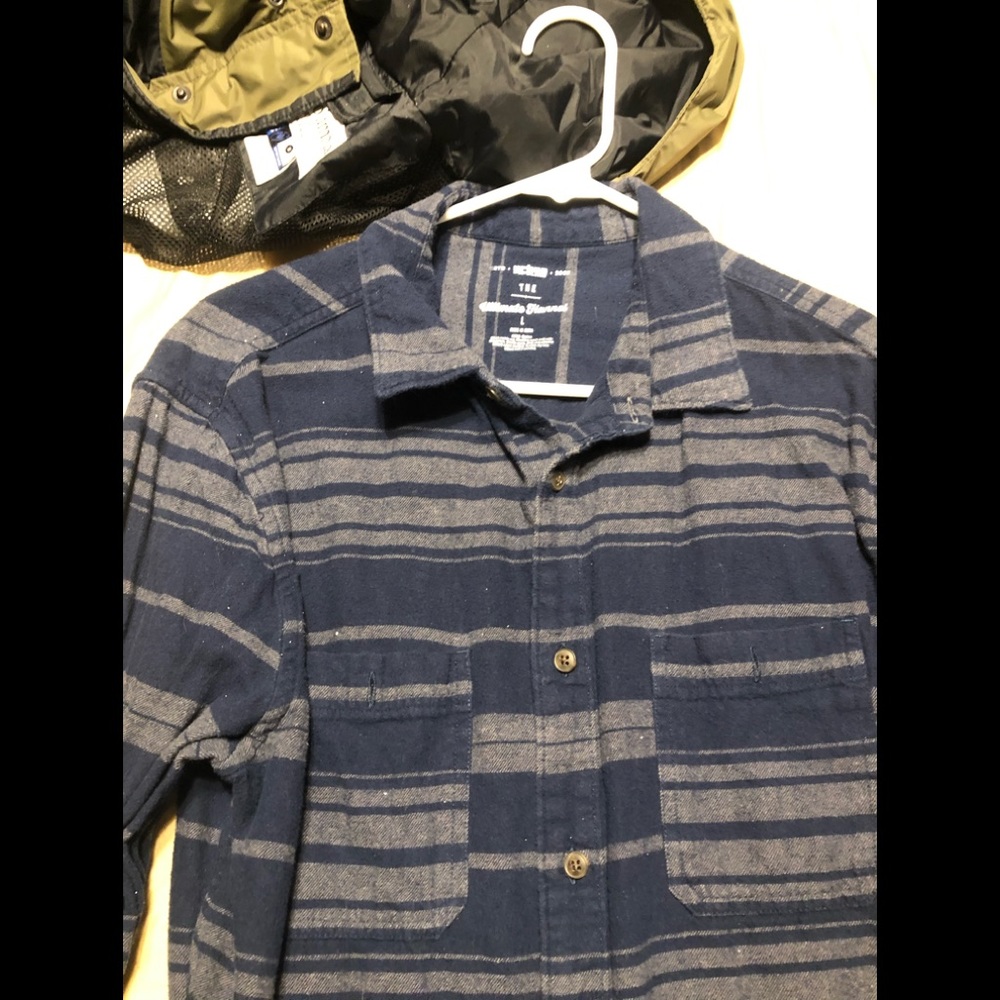 Long sleeve button up urban pipeline flannel